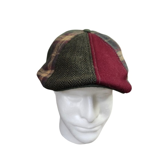 Boston Scully Co The Kringle Cap Crimson Green Men's XXL